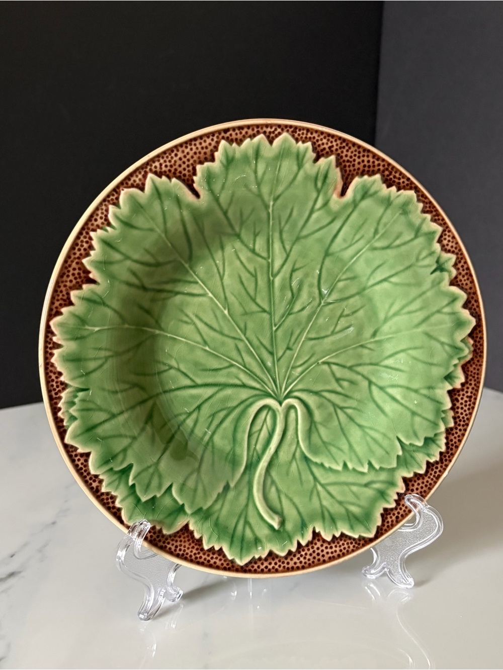 New Vine Salad Plate by Bordallo Pinheiro